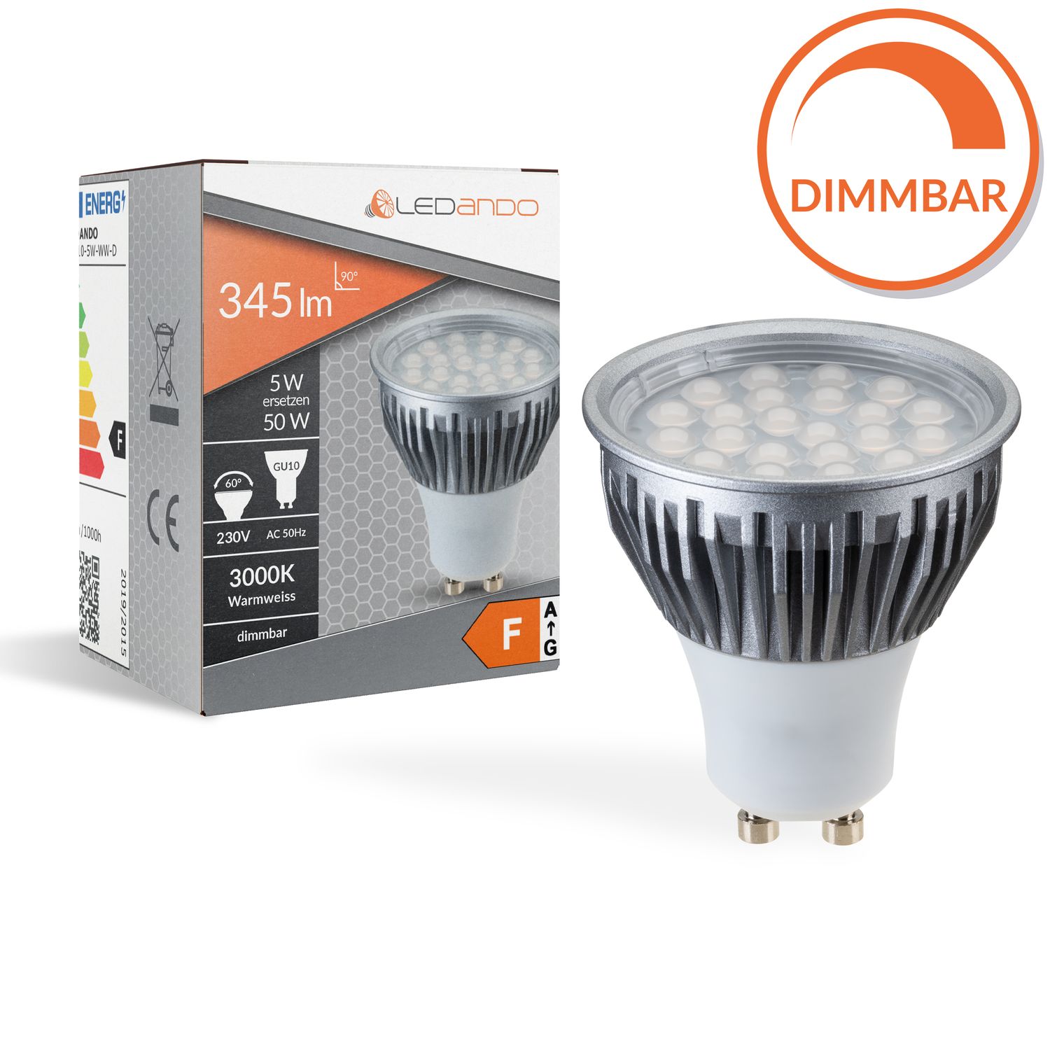Osram LED Lampe MR16 5 Watt Strahler GU5.3 Birne Reflektorlampe warmweiß Spot 