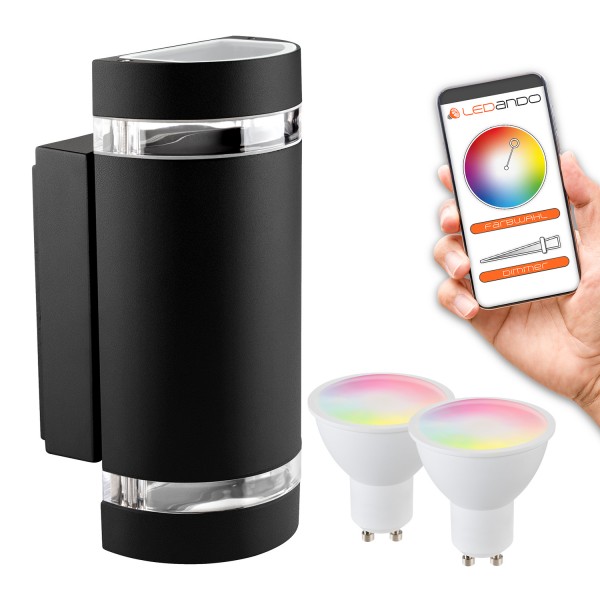 Smarte LED Wandleuchte – Smart Life App - RGB CCT - WiFi - Tuya – Smart Home