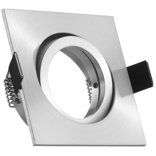 Aluminium-Einbaustrahler - eckig - matt - schwenkbar - Deckenstrahler - Deckenlampe - Einbaulampe -