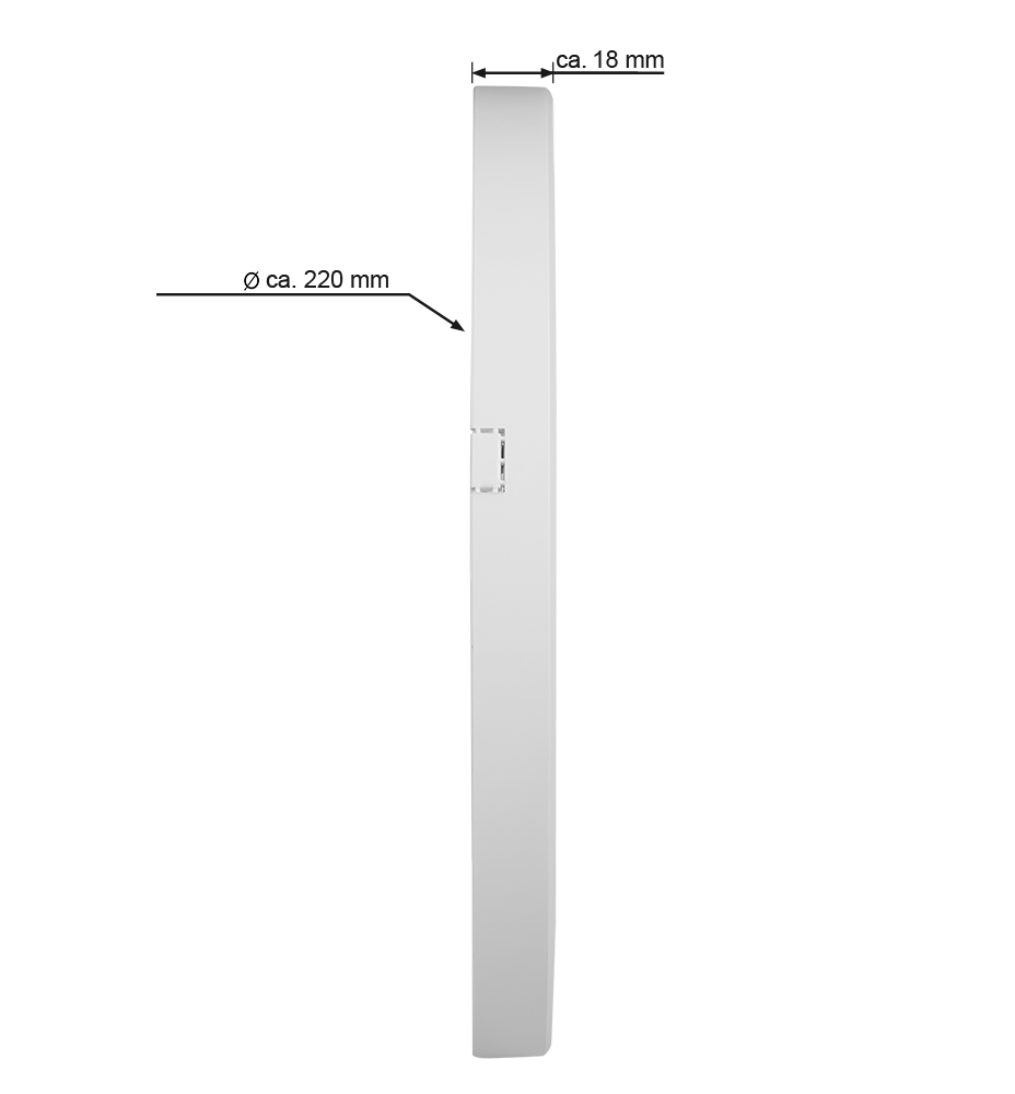3er-Set LED Aufbaupanel 18 Watt Ultra Flach - Dimmbar - nur 1,8 cm - Rund -  LED Panel - Warmweiß - 3000K | LEDANDO Onlineshop