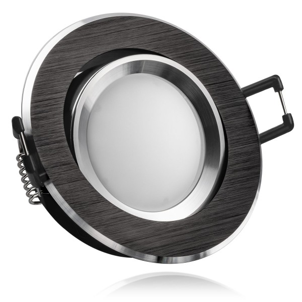 LED Einbaustrahler Set Bicolor (chrom / schwarz) mit LED GU5.3 / MR16 Markenstrahler von LEDANDO - 5